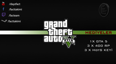  3*400 rp 3* hots key 1*GTA 5 Çekilişi Ayrıntılar Linkte