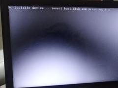 No bootable device 