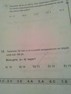  Matematik Sorularım