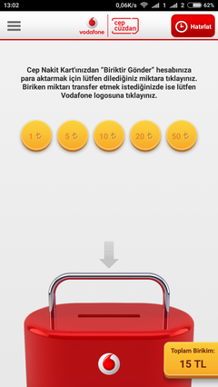 Vodafone Cep Cüzdan'dan Cep Lira yükleyenler 5 TL hediye kazanıyor [Bitti]