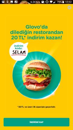 Glovo 20 TL İndirim