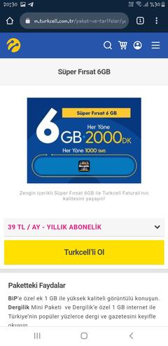 Turkcell 10GB 29 TL