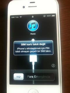  iPhone 4 sam uygulaması sildim. telefon açılmıyor