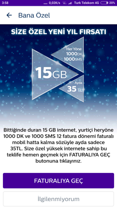 Türk Telekom Faturalı Engelli (Mobil) Yeni Paketleri 2019 | DonanımHaber  Forum