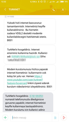 Turk.net İnternet 59.99 TAAHHÜTSÜZ