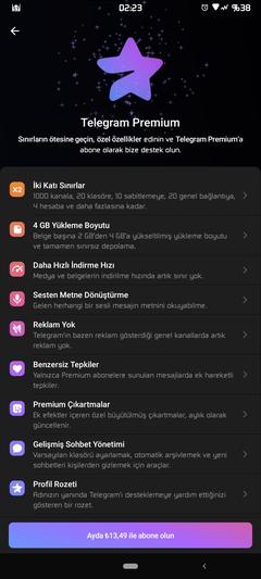 Telegram Premium 13,49 Lira (Bilgisayardan Alımlarda)