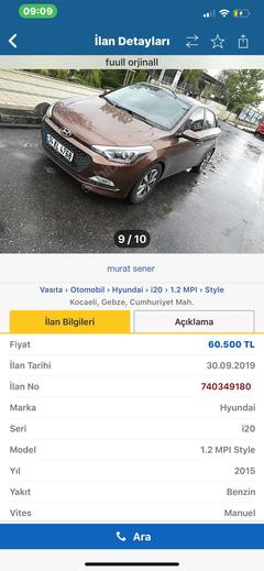 Sahibinden dolandırıcılık