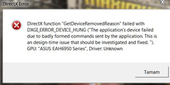  ASUS EAH6950 Sorunu