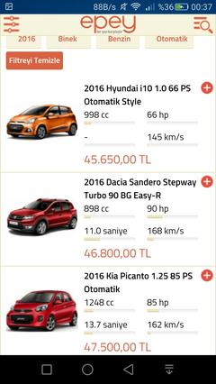  30.000 TL / 40.000 TL arasında otomatik araç tavsiyesinde bulunurmusunuz