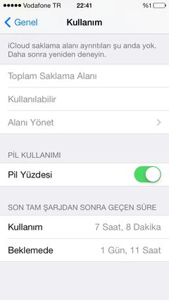  İphone 5s şarjı çok çabuk bitiyor