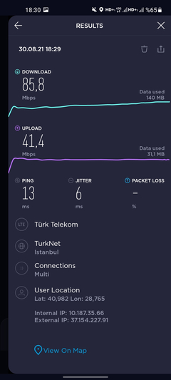 TÜRKİYE 4G/5G HIZ TESTİ HARİTASI