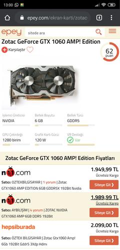 Zotac GeForce GTX 1060 AMP! Edition