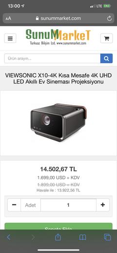 Viewsonic'den Akıllı 4K Projeksiyon: X10-4K