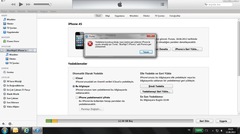  IOS 7 Yüklemesinden Sonra Yedekleme Aldığım Hata ?