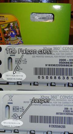  Jasper ile Falcon Xbox Arcade nasil ayirt edilebilir ?