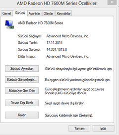  AMD Ekran Kartı İndirdim Eski Haline Döndüremiyorum