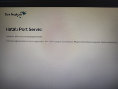 Hatalı port servisi