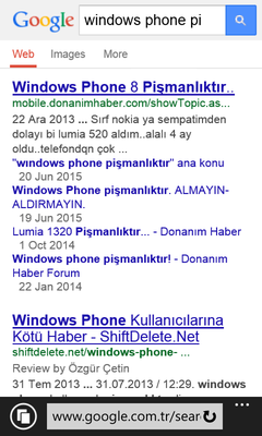  *** 'WINDOWS PHONE PİŞMANLIKTIR' ANA KONU ***