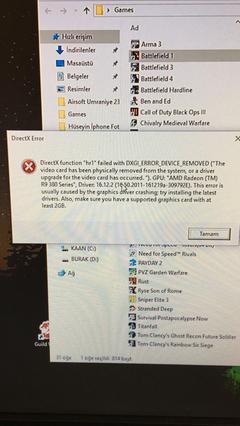  Directx hatası