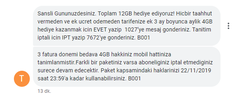 Kişiye Özel / Türk Telekom Ücretsiz 12GB İnternet