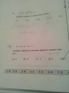  Matematik Sorularım