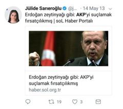 Fetöcü ve anti tayyipçi jülide sarıeroğlu bakan oldu.!!