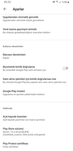 (Çözüm) Google Play Protect Cihaz Sertifikalı Değil