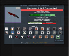  Huntsman Knife Crimson Web(FT)0.15 Float