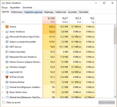  Windows10 %100 CPU Kullanımı