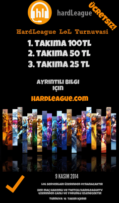  Ücretsiz Online League of Legends Turnuvası!!!