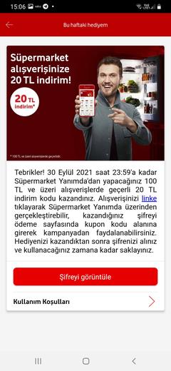 Vodafone yanımda 20 TL indirim kodu