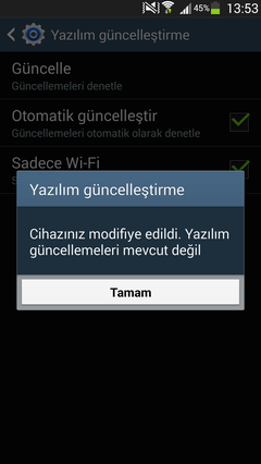  s4 cihazim lollipopu güncelleyemiyorum yardım lütfen