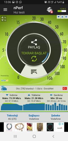 TÜM OPERATÖRLER 4,5G HIZ TESTİ [ANA KONU] 5G YE DOĞRU ADIM ADIM