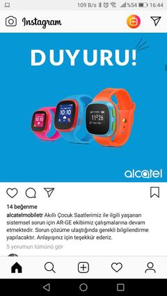 Alcatel Move Time Akıllı Çocuk Saati Kullanıcıları Klübü