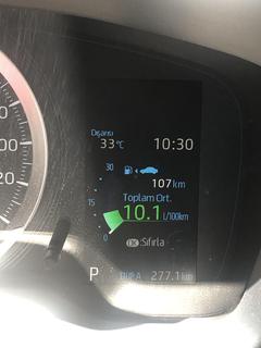 Toyota Corolla 1.6 vision benzinli yakıt tüketimi