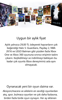 Xbox One Game Pass Türkiye'ye yakın zamanda gelebilir.