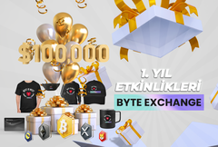 Byte Exchange 1. yılını 100.000$ lık büyük çekiliş ile kutluyor!