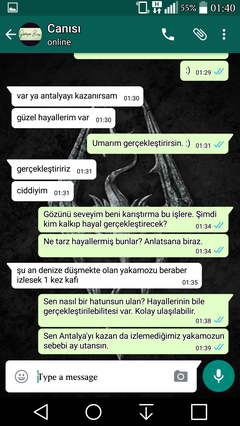  Kıza yürüdüm. [SS'li]