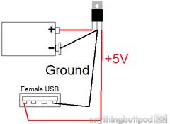  9v luk pil ile telefon şarjı yardım