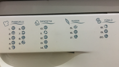 Çamaşır makinesindeki çözemediğim işaretler