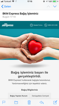 BKM ile yapılan Darüşşafaka bağışlarına +10 TL