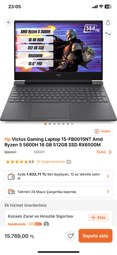 Gaming Laptop için RX6500M mi, yoksa 3050ti mı?
