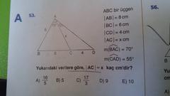 Matematik ve Geometri Sorularım