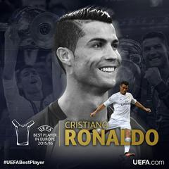  UEFA Avrupa'da Yılın Futbolcusu - Ronaldo Kazandı