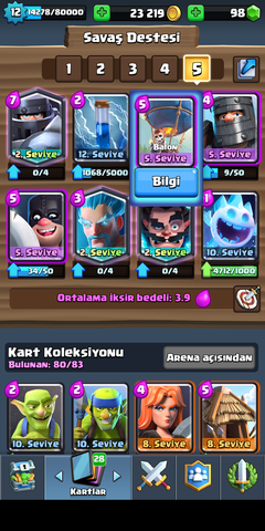 Clash royale klan arıyorum 12 lvl