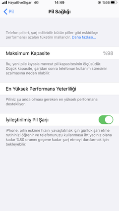 APPLE IPHONE PİL SAĞLIĞI  [ANA KONU]