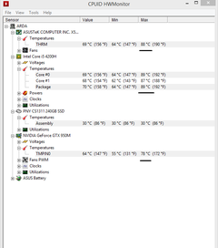  Asus X550JX-XX099D Oyunda Sıcaklık Değerleri sizce normal mi