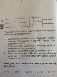  Matematik yapamadığım sorular