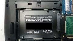  SSD'yi kızak olmadan yuvaya sabitlemek.[V3-772G][Evo 850]