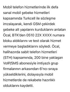 NET GSM, 4. Gsm Operatörü Mart 2022’ de Hizmete Başlıyor,0510 xxx xx xx,Turkcell Altyapısı İle.